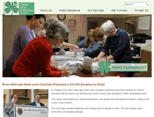 Tablet Screenshot of cloverareaassistance.org